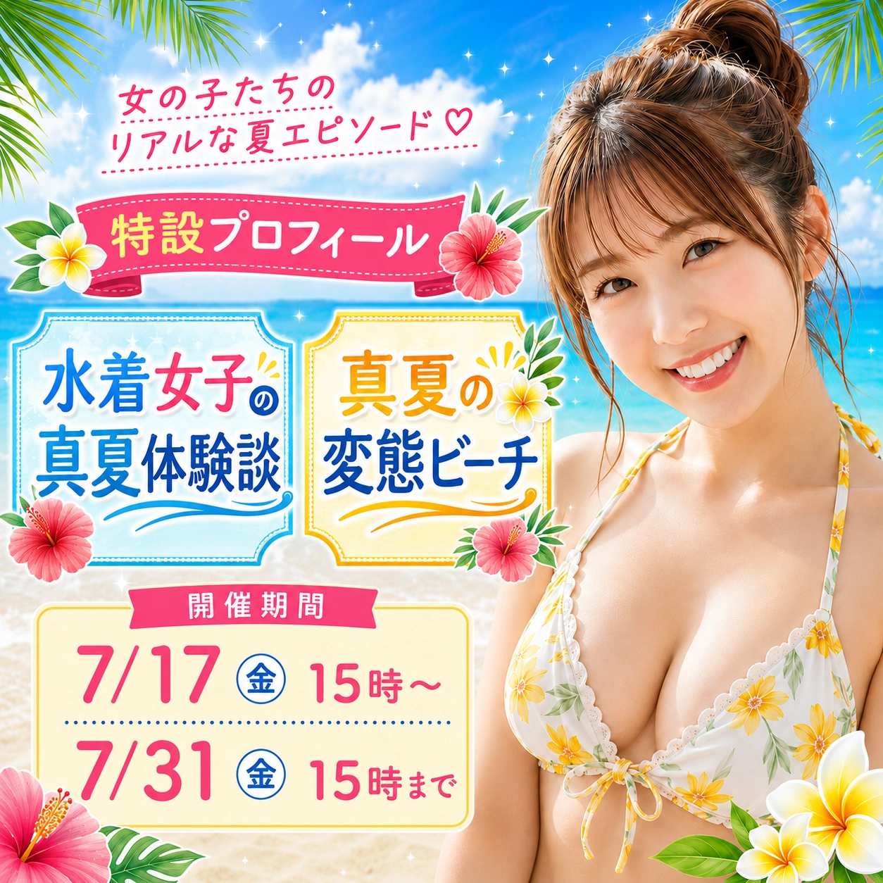 【期間限定プロフィール】夏のイベント